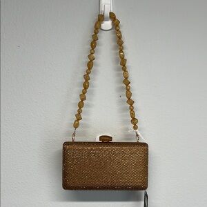 Haute Hippie | Bronze Beaded Clutch/Shoulder Bag ✨